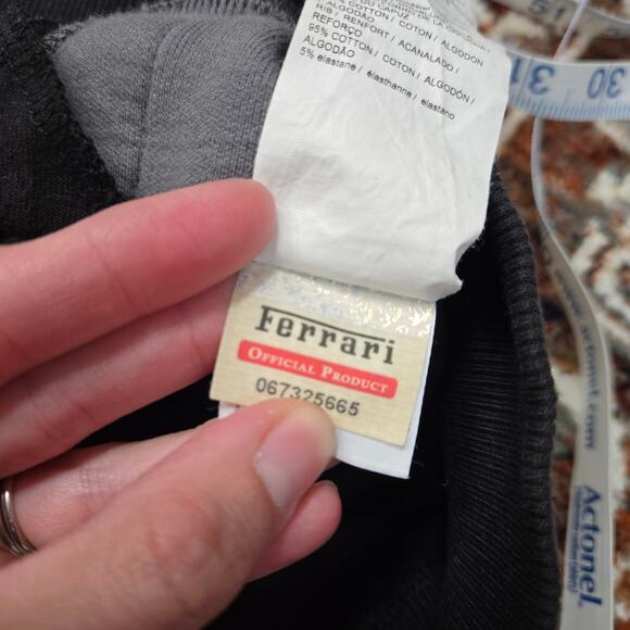 Puma x Ferrari Scuderia Sweatshirt Hoodie Jacket Zip Up Black Gray Size XL - Picture 10 of 14